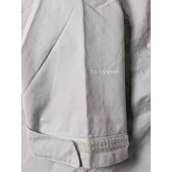 The North Face DryVent Rain Jacket Womens Light Gray Full Zip Hooded Shell LG - Picture 11 of 13
